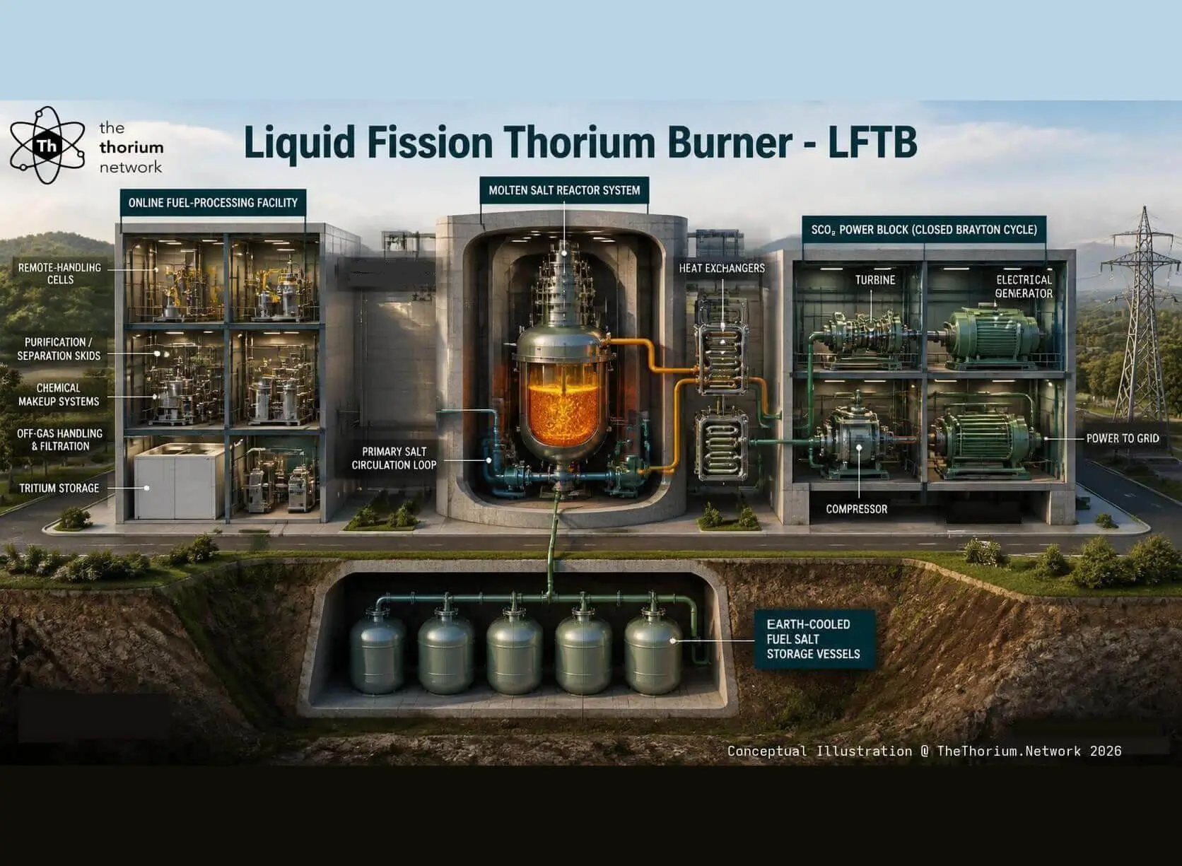 Illustrative Concept Liquid Fission Thorium Burner The Thorium Network